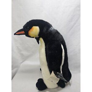 Magnussen Home RARE Penguin Bow Tie Plush Stuffed Animal Toy 18"